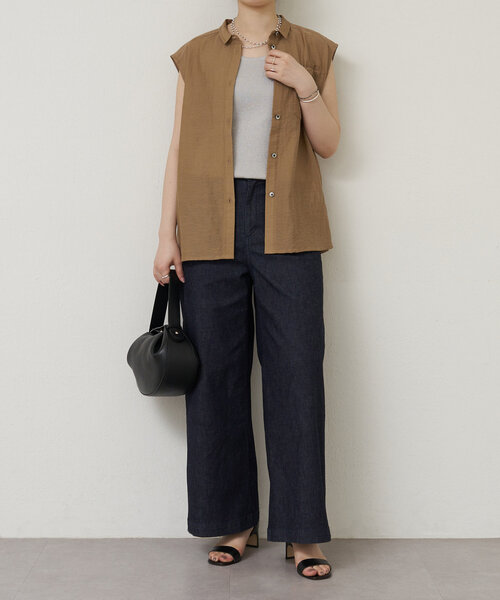 LIVETART（リヴェタート）の「ストレッチデニムワイドパンツ（その他パンツ・レディース・インディゴブルー・FREE）」の8枚目の写真