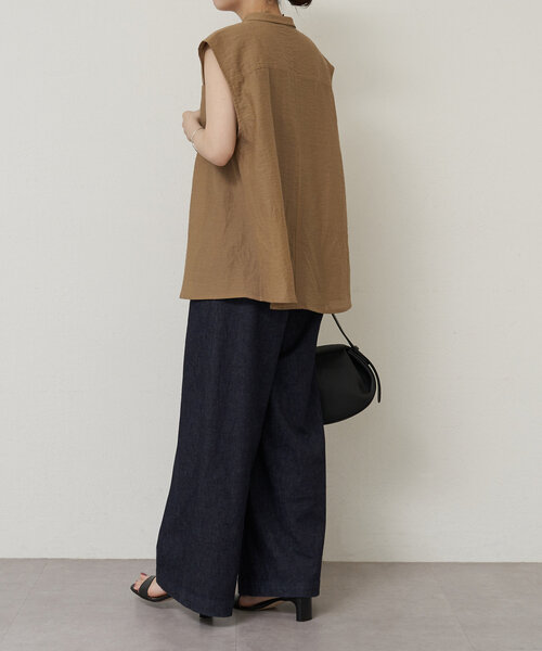 LIVETART（リヴェタート）の「ストレッチデニムワイドパンツ（その他パンツ・レディース・インディゴブルー・FREE）」の13枚目の写真