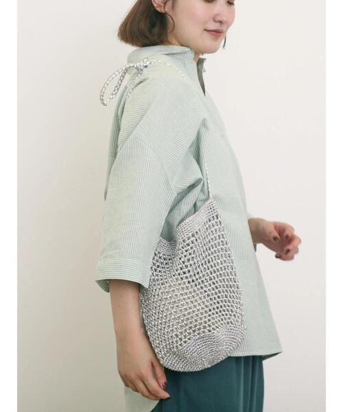 Samansa Mos2（サマンサ モスモス）の「メタリックショルダーバッグ（ハンドバッグ・レディース・グリーン/シルバー/ブラック・F）」の15枚目の写真