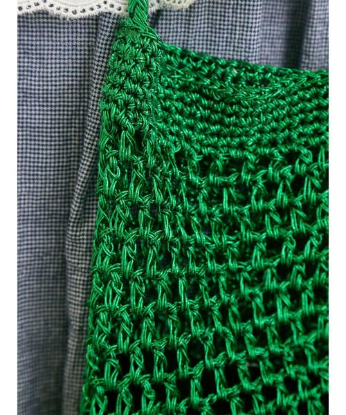 Samansa Mos2（サマンサ モスモス）の「メタリックショルダーバッグ（ハンドバッグ・レディース・グリーン/シルバー/ブラック・F）」の21枚目の写真