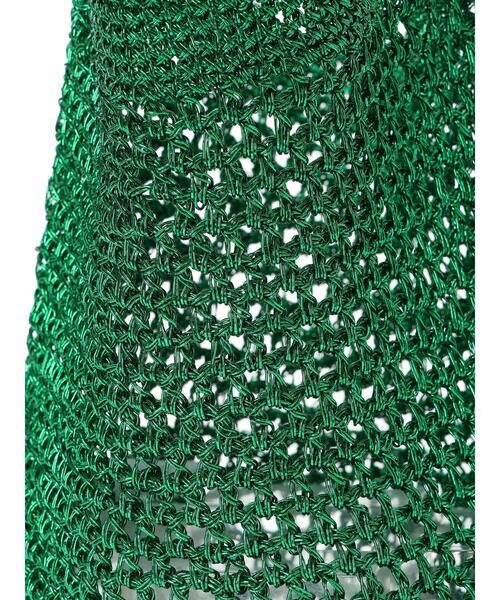 Samansa Mos2（サマンサ モスモス）の「メタリックショルダーバッグ（ハンドバッグ・レディース・グリーン/シルバー/ブラック・F）」の10枚目の写真