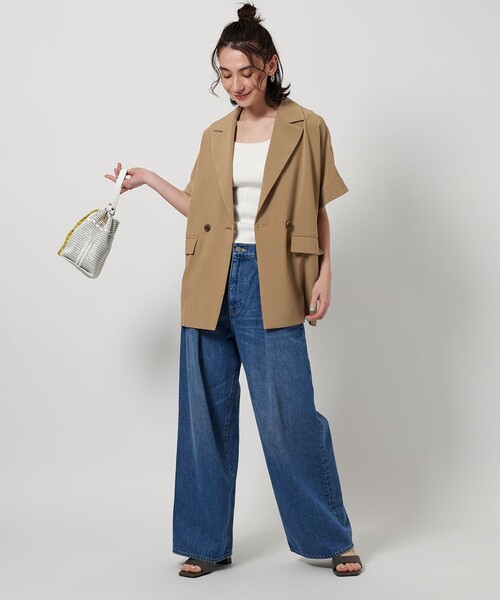 BEAUTY&YOUTH ハーフスリーブドルマンジャケット WEB限定 Wardrobe DAILY MINIMAL】ハーフスリーブ ドルマン