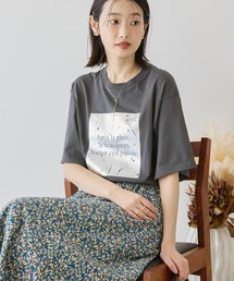 ボックスロゴ箔プリントTシャツ