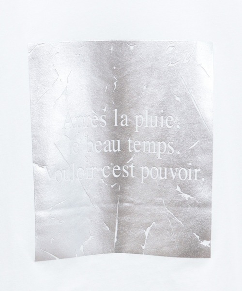 AMERICAN HOLIC（アメリカンホリック）の「ボックスロゴ箔プリントTシャツ（Tシャツ/カットソー・レディース・オフホワイト/チャコールグレー/ピンク・M/L）」の22枚目の写真