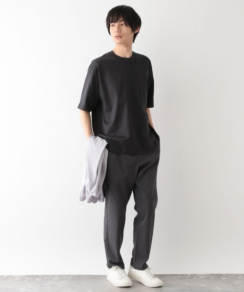 GLOBAL WORK（グローバルワーク）の「汗染み軽減Tシャツ/288049（Tシャツ/カットソー・メンズ・グレー/ホワイト/スミクロ・SMALL/MEDIUM/LARGE/X-LARGE）」の8枚目の写真