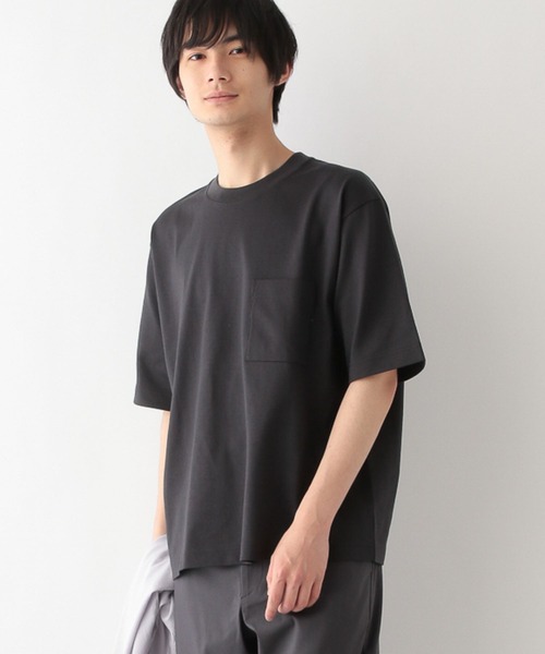GLOBAL WORK（グローバルワーク）の「汗染み軽減Tシャツ/288049（Tシャツ/カットソー・メンズ・グレー/ホワイト/スミクロ・SMALL/MEDIUM/LARGE/X-LARGE）」の10枚目の写真