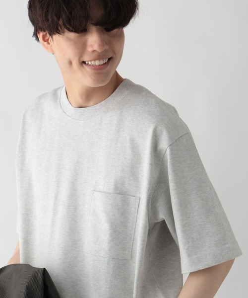 GLOBAL WORK（グローバルワーク）の「汗染み軽減Tシャツ/288049（Tシャツ/カットソー・メンズ・グレー/ホワイト/スミクロ・SMALL/MEDIUM/LARGE/X-LARGE）」の16枚目の写真