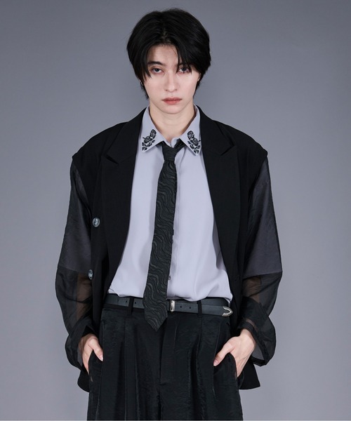 AOZORA刺し子デニムワイドトラッカーJK(MENS)｜ファッション通販