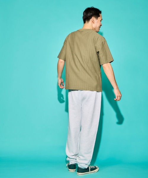WALLA WALLA SPORT（ワラワラスポーツ）の「U.S. MADE HERRINGBONE POCKET TEE/ユーエス メイド ヘリンボーン ポケット ティー（Tシャツ/カットソー・メンズ・ネイビー/ブラック/オリーブ/ホワイト・LARGE/X-LARGE/MEDIUM）」の7枚目の写真