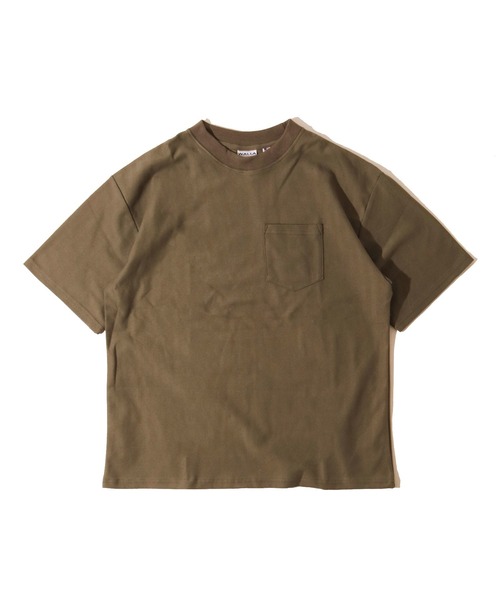 WALLA WALLA SPORT（ワラワラスポーツ）の「U.S. MADE HERRINGBONE POCKET TEE/ユーエス メイド ヘリンボーン ポケット ティー（Tシャツ/カットソー・メンズ・ネイビー/ブラック/オリーブ/ホワイト・LARGE/X-LARGE/MEDIUM）」の8枚目の写真
