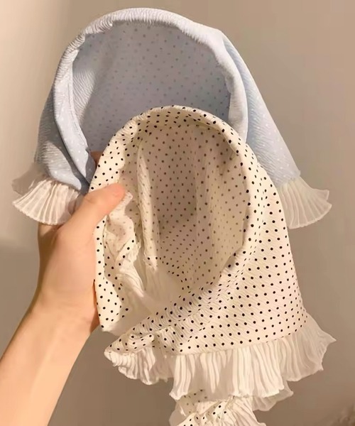 TRESSE アイボリーマーブル模様　カチューシャ　袋付き未使用品 Lサイズあり【ROBE de FLEURS/ローブドフルール】立体フラワー