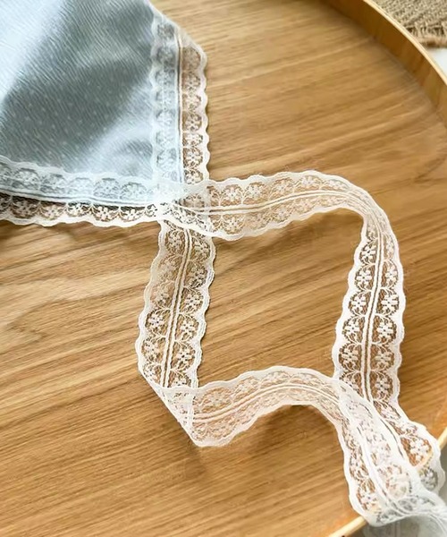 TRESSE アイボリーマーブル模様　カチューシャ　袋付き未使用品 セール】【 ammy. / エイミードット 】 ドット柄 レース