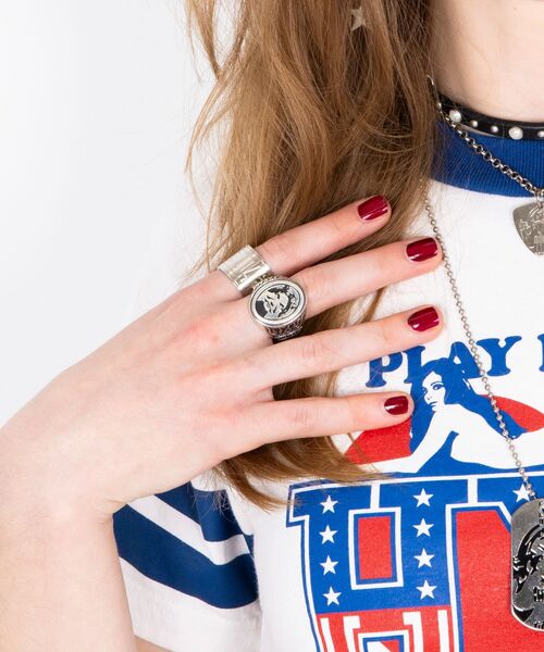 HYSTERIC GLAMOUR（ヒステリックグラマー）の「SEE NO EVIL リング（リング・メンズ・シルバー・16号/18号/20号）」の3枚目の写真