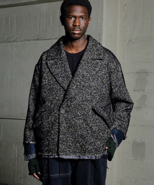 masterkey(マスターキー)の「mj10717-UNION-JK テーラージャケット(テーラードジャケット・メンズ・ベージュ/ブラック・1/2)」の2枚目の写真