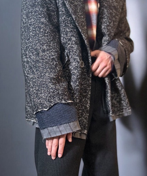 masterkey(マスターキー)の「mj10717-UNION-JK テーラージャケット(テーラードジャケット・メンズ・ベージュ/ブラック・1/2)」の6枚目の写真