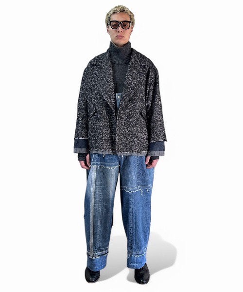 masterkey(マスターキー)の「mj10717-UNION-JK テーラージャケット(テーラードジャケット・メンズ・ベージュ/ブラック・1/2)」の9枚目の写真