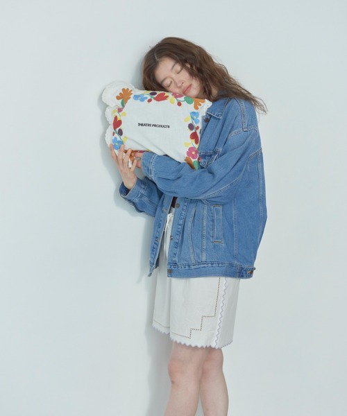 THEATRE PRODUCTS（シアタープロダクツ）の「レースエンブロイダリートートバッグ（トートバッグ・レディース・ブラック/ホワイト・FREE）」の11枚目の写真