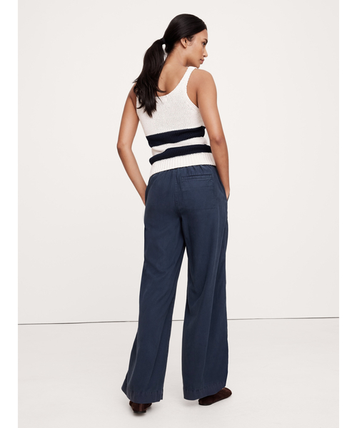 Banana Republic（バナナリパブリック）の「Soma ミッドライズ ワイドレッグ パンツ（その他パンツ・レディース・ナチュラル/ネイビー/ブラウン/グリーン・M/XS/L/S）」の12枚目の写真