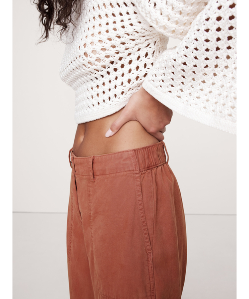 Banana Republic（バナナリパブリック）の「Soma ミッドライズ ワイドレッグ パンツ（その他パンツ・レディース・ナチュラル/ネイビー/ブラウン/グリーン・M/XS/L/S）」の13枚目の写真