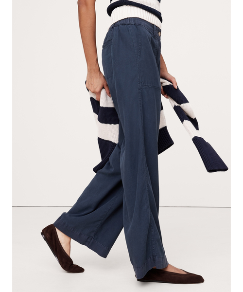 Banana Republic（バナナリパブリック）の「Soma ミッドライズ ワイドレッグ パンツ（その他パンツ・レディース・ナチュラル/ネイビー/ブラウン/グリーン・M/XS/L/S）」の15枚目の写真