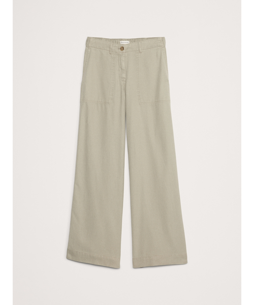 Banana Republic（バナナリパブリック）の「Soma ミッドライズ ワイドレッグ パンツ（その他パンツ・レディース・ナチュラル/ネイビー/ブラウン/グリーン・M/XS/L/S）」の17枚目の写真