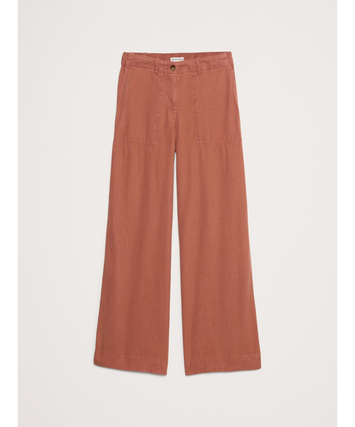 Banana Republic（バナナリパブリック）の「Soma ミッドライズ ワイドレッグ パンツ（その他パンツ・レディース・ナチュラル/ネイビー/ブラウン/グリーン・M/XS/L/S）」の18枚目の写真