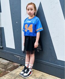 メッシュレイヤードスカート