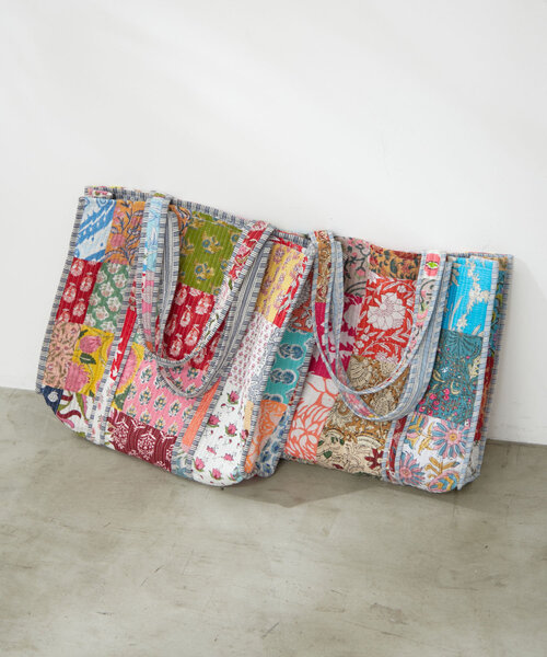 セール】【新色登場！】【India series】パッチワークトートバッグ