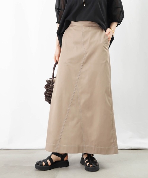 LC/LLL 配色ステッチリメイク風スカート