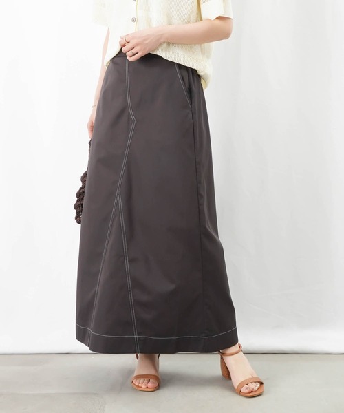 LC/LLL 配色ステッチリメイク風スカート