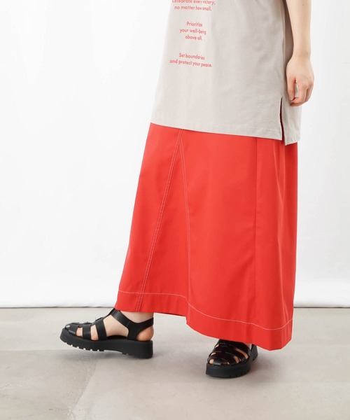 LC/LLL 配色ステッチリメイク風スカート