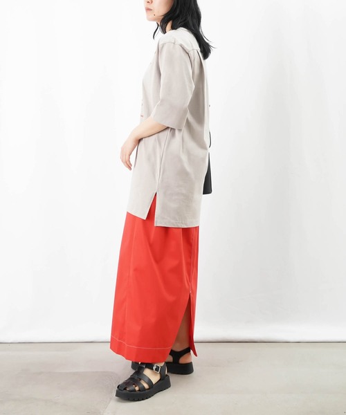 LC/LLL 配色ステッチリメイク風スカート