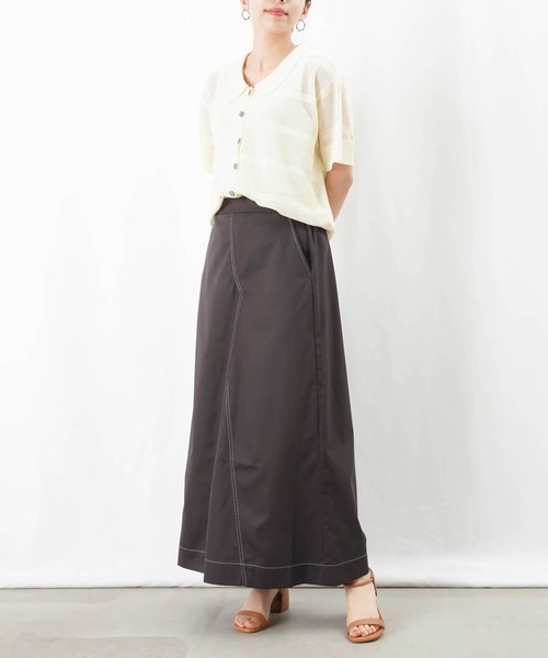 LC/LLL 配色ステッチリメイク風スカート