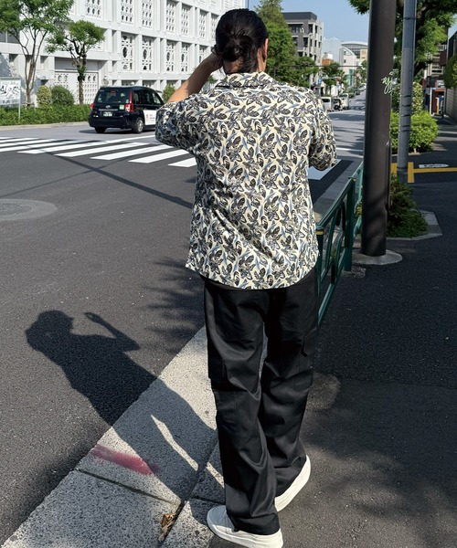 RATTLE TRAP(ラトルトラップ)の「リーフプリントオープンカラー半袖シャツ(シャツ/ブラウス・メンズ・オフホワイト/ブルー・M/L)」の6枚目の写真
