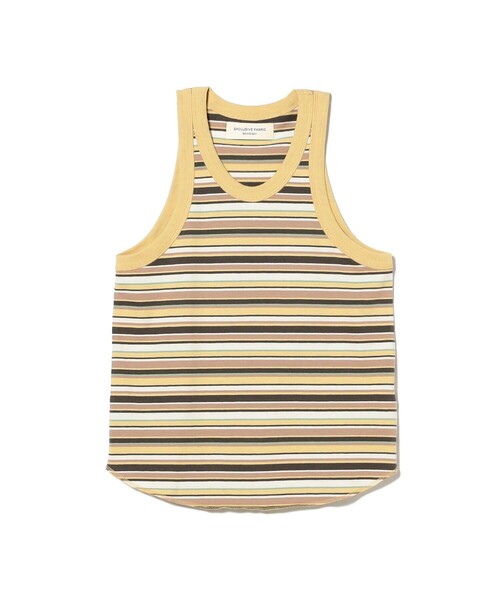 BEAMS BOY（ビームスボーイ）の「マルチボーダー タンクトップ（Tシャツ/カットソー・レディース・ネイビー/イエロー/ミント・1/0）」の12枚目の写真