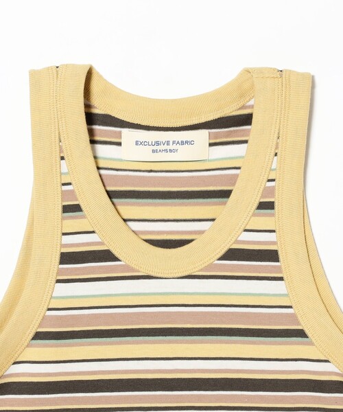 BEAMS BOY（ビームスボーイ）の「マルチボーダー タンクトップ（Tシャツ/カットソー・レディース・ネイビー/イエロー/ミント・1/0）」の13枚目の写真