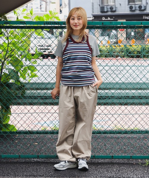 BEAMS BOY（ビームスボーイ）の「マルチボーダー タンクトップ（Tシャツ/カットソー・レディース・ネイビー/イエロー/ミント・1/0）」の7枚目の写真