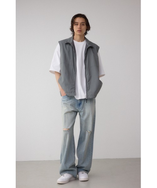 AZUL by moussy（アズールバイマウジー）の「ゴープコアスタンドベスト（ベスト・メンズ・チャコールグレー/ライトブラウン/ブラック・FREE）」の21枚目の写真