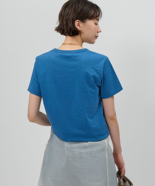 BABYLONE（バビロン）の「コットンリネンテンジクT（Tシャツ/カットソー・レディース・ライトブルー/ホワイト/ブラック/ライトブラウン・フリー）」の21枚目の写真