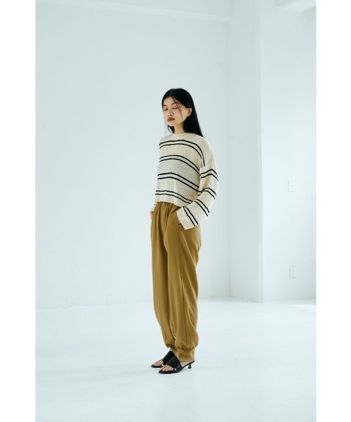 marjour(マージュール)の「SUMMER JOGGER PANTS(25SS)(その他パンツ・レディース・ブラック/キャメル・S/M)」の6枚目の写真