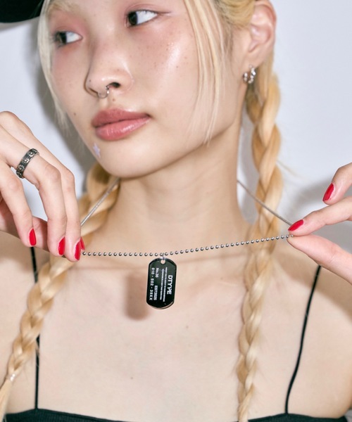 DTYYPE(ドタイプ)の「DTYYPEドッグタグネックレス(ネックレス・レディース・シルバー・FREE)」の3枚目の写真