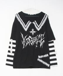 『AOSPACE』レイヤードボーダーロングスリーブTシャツ
