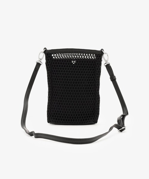 Afternoon Tea（アフタヌーンティー）の「メッシュミニショルダーバッグ（ショルダーバッグ・レディース・ブラック/グレー/オフホワイト・ONE SIZE）」の4枚目の写真