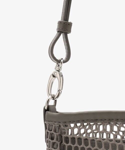 Afternoon Tea（アフタヌーンティー）の「メッシュミニショルダーバッグ（ショルダーバッグ・レディース・ブラック/グレー/オフホワイト・ONE SIZE）」の12枚目の写真