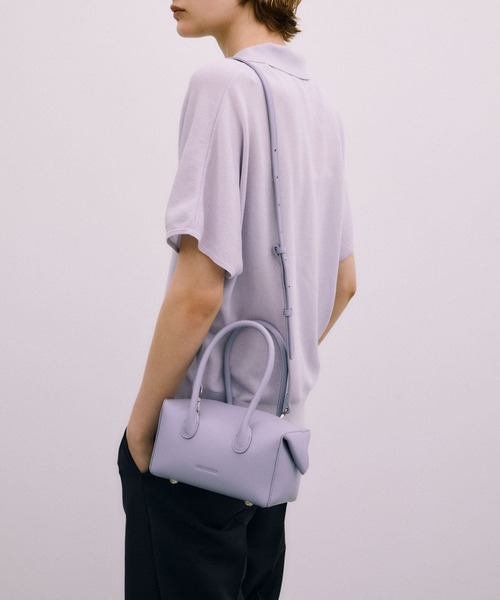 RODE SKO（ロデスコ）の「ADD CULUMN　LOP BOSTON S（ハンドバッグ・レディース・ブラック/ラベンダー・-）」の3枚目の写真
