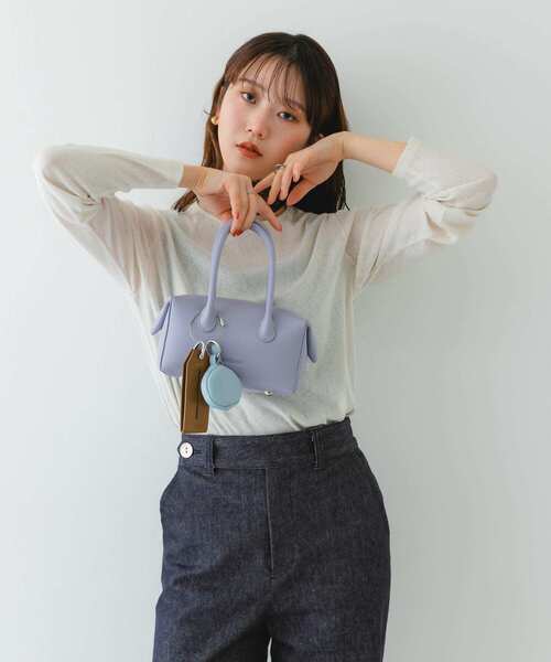 RODE SKO（ロデスコ）の「ADD CULUMN　LOP BOSTON S（ハンドバッグ・レディース・ブラック/ラベンダー・-）」の4枚目の写真