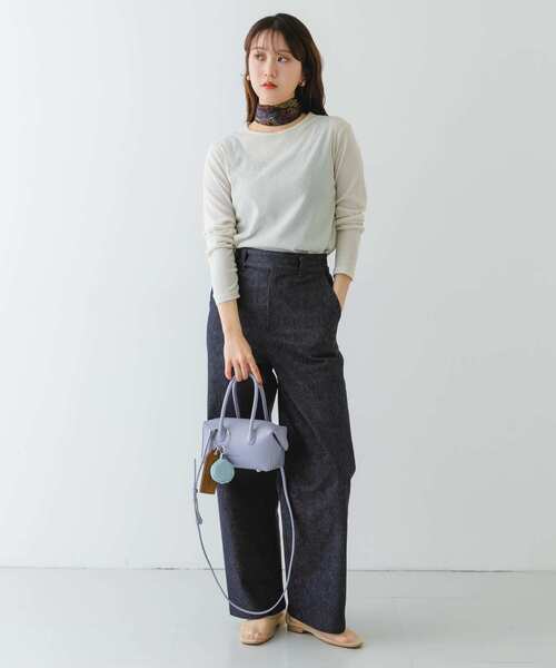 RODE SKO（ロデスコ）の「ADD CULUMN　LOP BOSTON S（ハンドバッグ・レディース・ブラック/ラベンダー・-）」の8枚目の写真