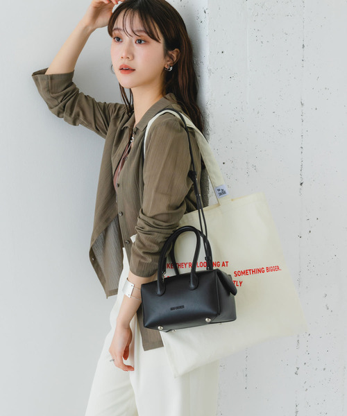 RODE SKO（ロデスコ）の「ADD CULUMN　LOP BOSTON S（ハンドバッグ・レディース・ブラック/ラベンダー・-）」の11枚目の写真