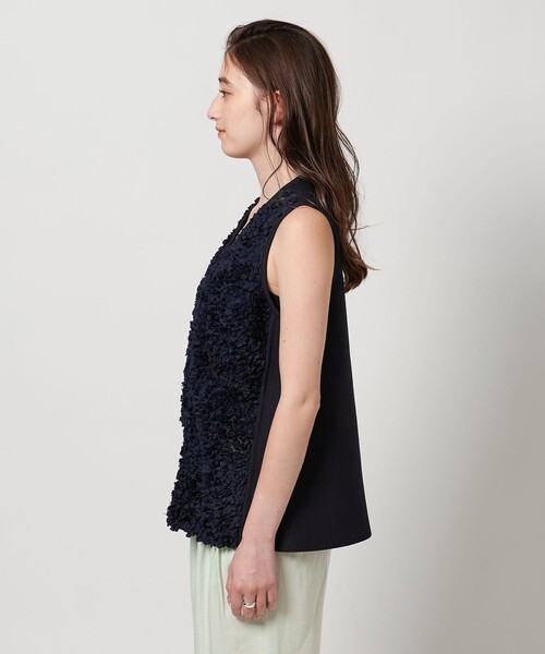 最終お値下げ　ユナイテッドアローズ　フラワーチュールニットベスト 新品未使用 タグ付き】ユナイテッドアローズ フラワーチュール