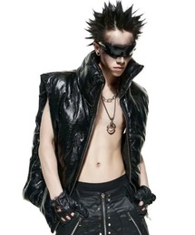RICH(b`)́yRICHzgRh logo Embroidred puffer vest / yb`zgRh Spt@[xXg(_ExXg)